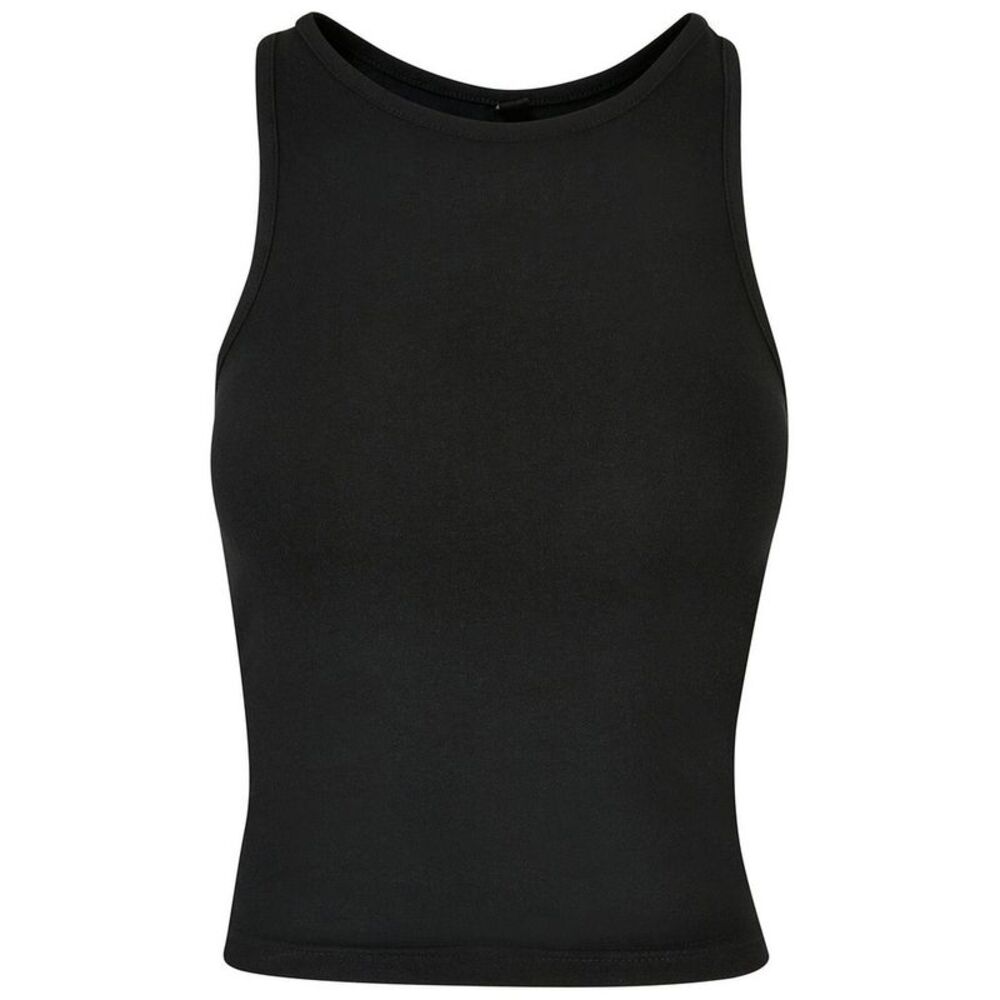 Build Your Brand Womens/Ladies Racerback Tank Top / Black